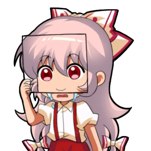 emoji de anime, anime sorri, desenhos de anime, touhou emoji, personagens de anime