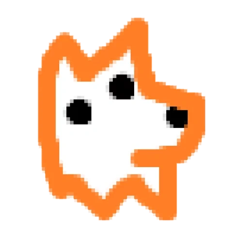 raposa, emoji fox, messenger de fon branco