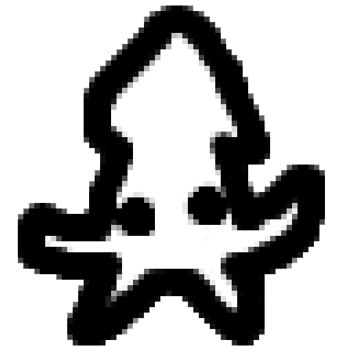 symbol, contour symbol, squid icon, asterisk icon