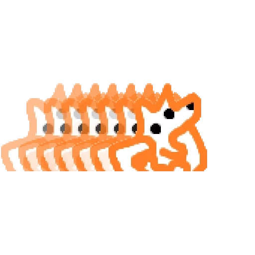 inseto, modelo 3d do clube, crocodilo laranja, suporte de arame lux plástico
