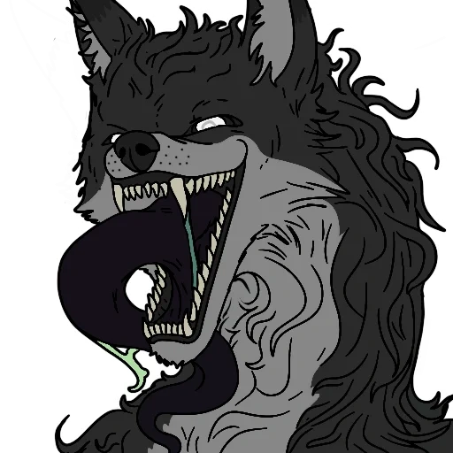 lupo, il lupo è arrabbiato, lupo grigio, fenrir wolf demon, wendigo werewolf