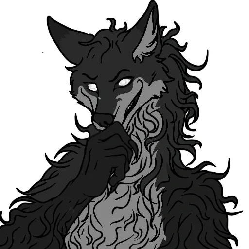 bastardo cambiato, lupo surrealismo, figura del lupo mannaro, riferimento per il lupo mannaro, leon werewolf anime