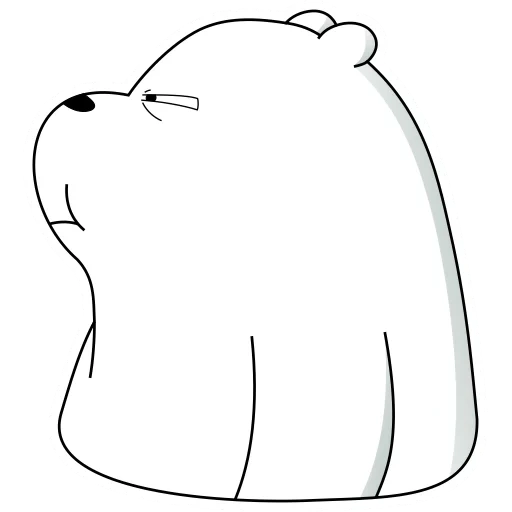 белый медведь, полярный медведь, обычные медведи белый, ice bear we bare bears, мы обычные медведи белый