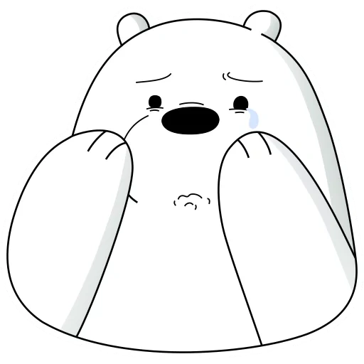 putih, icebear liff, beruang kutub, semua kebenaran tentang beruang, beruang es lizf dicat hitam dan putih
