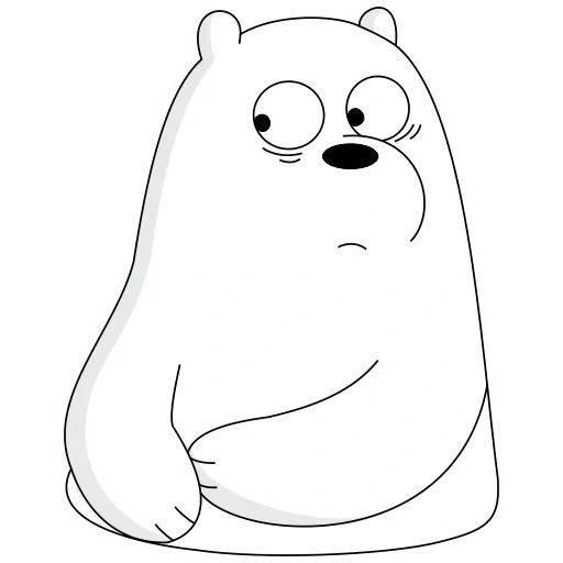 icebear lizf, белый медведь, we bare bears белый, ice bear we bare bears