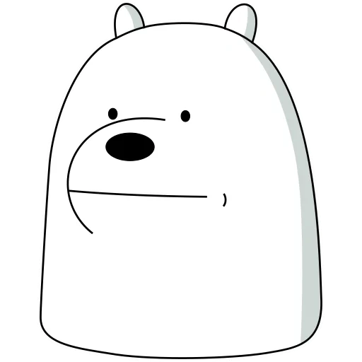 icebear lizf, urso polar, três bonés brancos, toda a verdade do urso é branca