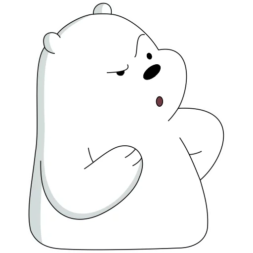 der bär ist weiß, polarbär, weiß all die wahrheit über bären, wir sind bare bären weißer bär, weißer cartoon ist alles wahr über bären