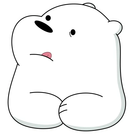 der bär ist weiß, der bär ist süß, weiße bären skizzen, wir sind bare bären weißer bär, weißer cartoon ist alles wahr über bären