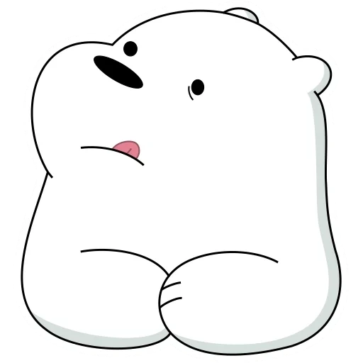 little bear white, cubs are cute, white bear sketch, we naked bear polar bear, white cartoon bear truth