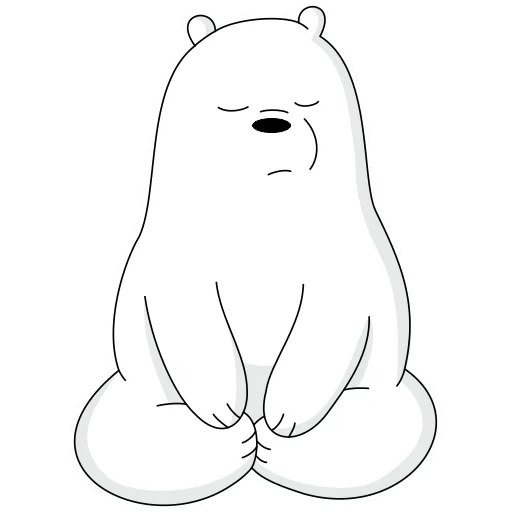 polar bear, sketch bear, we naked bear polar bear, the whole truth of bear white, white cartoon bear truth