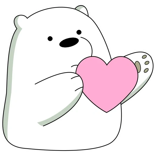 clipart, lizf à aire de glace, l'ours est mignon, ours polaire, formation sur la liza icebear