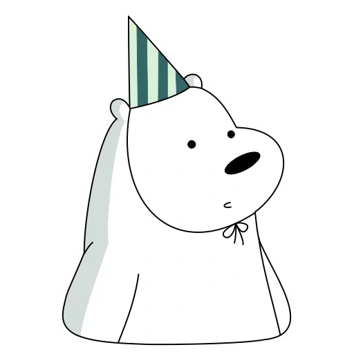 eisbear lizf, polarbär, eisbär, wir sind bloße bären weiß, eisbär trägt geburtstag