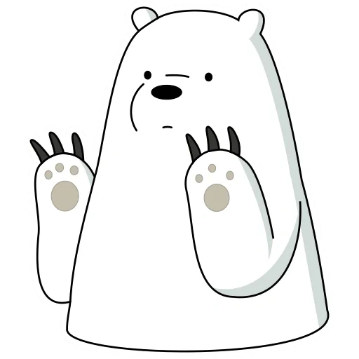 белый мишка, icebear lizf, белый медведь, we bare bears белый медведь, белый медведь мультика топором