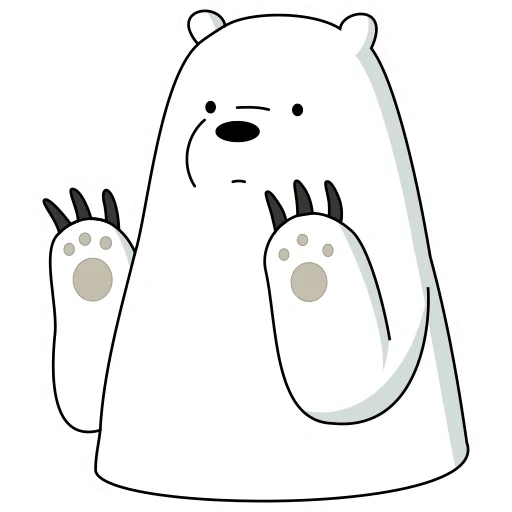 white bear, icebear lizf, polar bear, we naked bear polar bear, cartoon axe of polar bear