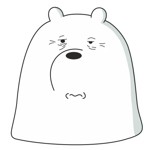 icebear, bare bears, icebear liff, tiga beruang dan topi putih