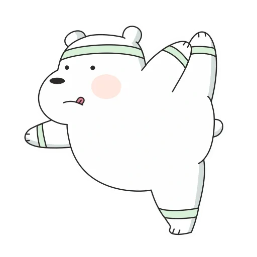 white bear, polar bear, plump pattern, the whole truth of bear white