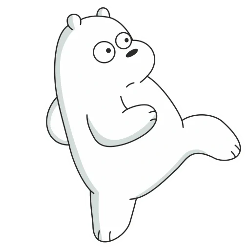 l'ours est blanc, ours polaire, modèle d'ours blanc, ours ordinaires blancs, dessin animé d'ours blanc