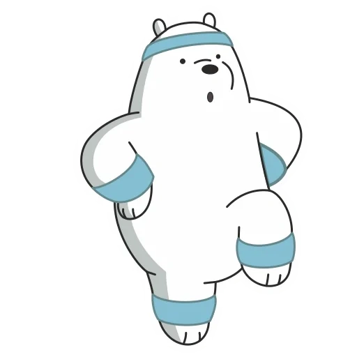 белый медведь, we bare bears белый, для бумажных сюрпризов, ice bear we bare bears, три медведя картун нетворк белый