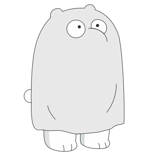 icebear lizf, we orso nudo bianco, tutta la verità sugli orsi, ice bear we bare bears, foto in bianco