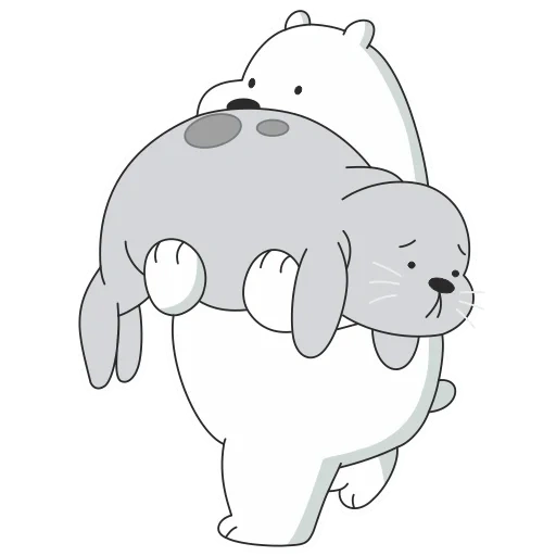 oso polar, toda la verdad sobre el oso, oso desnudo de dibujos animados, ice bear we bare bears