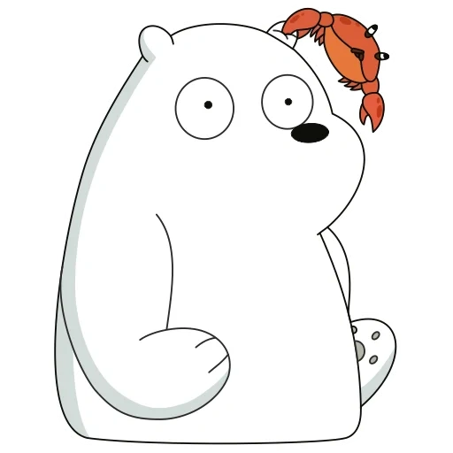 белый медведь, we bare bears белый, вся правда о медведях, ice bear we bare bears, белый вся правда о медведях