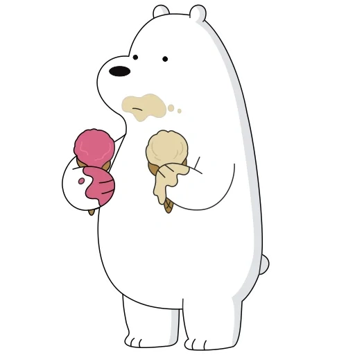 little bear white, cubs are cute, we bare bears grizzlies, ice bear we bare bears, we ordinary bear white