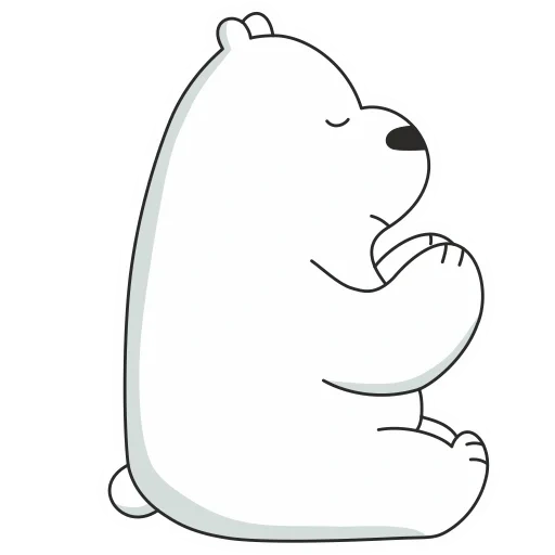 oso de hielo, oso polar, bear sketch, toda la verdad sobre el oso, blanco sobre la verdad completa del oso