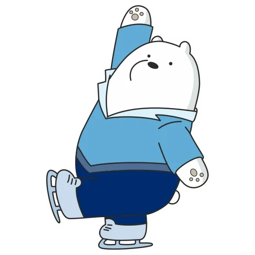 blanco, icebear, we bare bears, pastel de oso helado