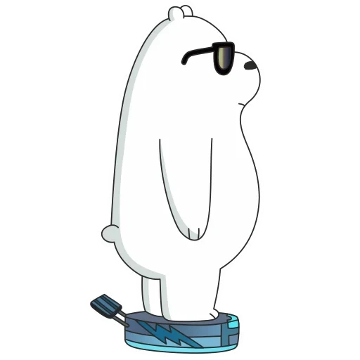 oso polar, dibujo de oso blanco, we bare bears ice bear, oso polar de oso desnudo we