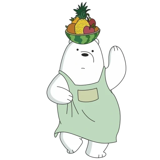 beruang kutub, kami beruang bare, icebear bear, es beruang kami beruang telanjang dengan kapak