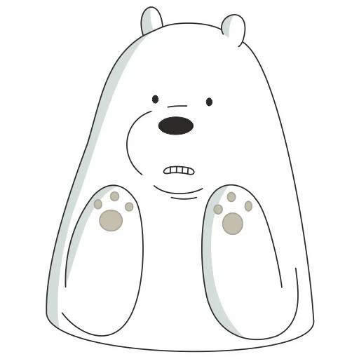 branco, urso polar, icebear lizf, urso polar, nós ursos nus urso branco