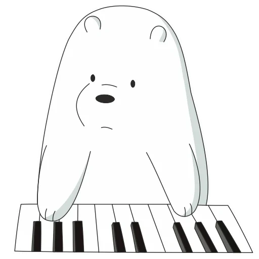 white, icebear lizf, polar bear, we bare bears white bear