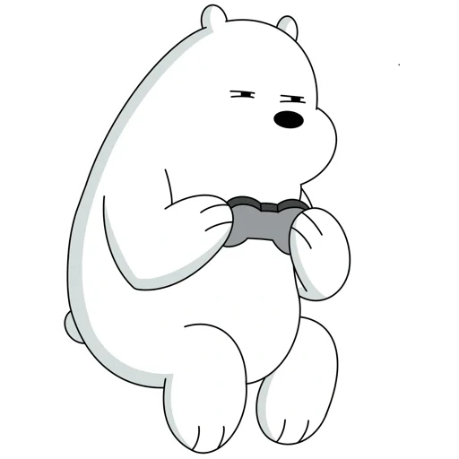 the bear is white, polar bear, we bare bears white, white bear cartoon, white all the truth about bears