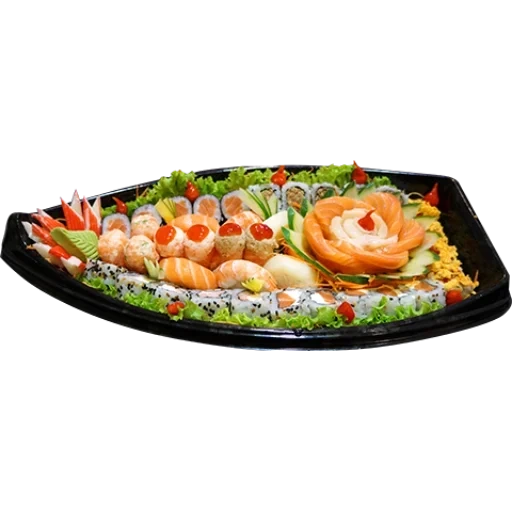cibo, piatti, aperitivo, scatola di sushi, sushi torah isheevka