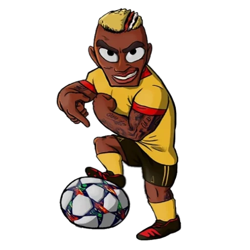 fútbol, fútbol, jugador de fútbol de dibujos animados, jugadores de fútbol de dibujos animados