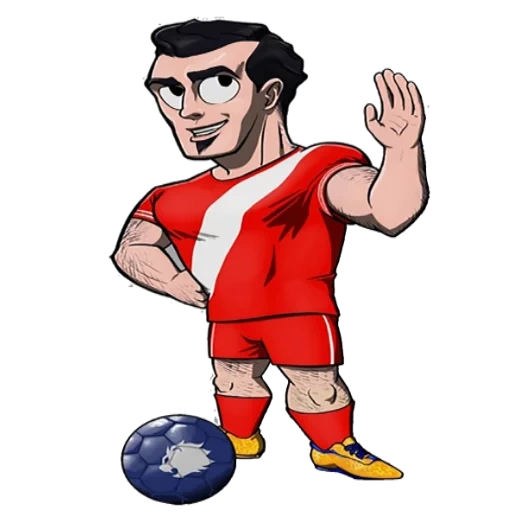 calcio, calcio, football player sharzh, caricature dei giocatori di football, sharz team of football plakers