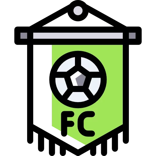 icône de football, badge de football, badges de football, l'icône est une balle de football, icônes des clubs de football