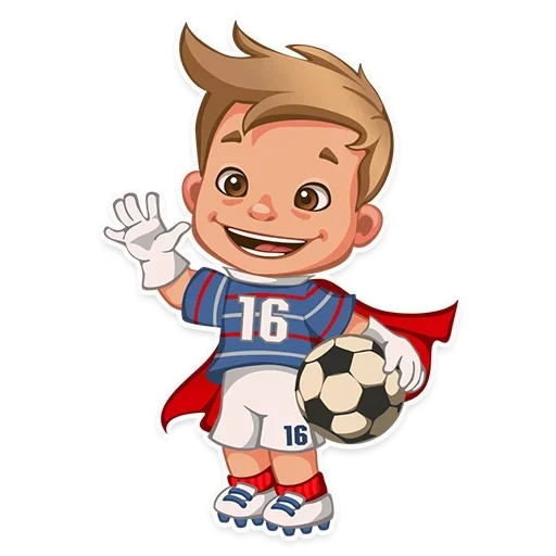 fútbol infantil, jugador de fútbol de dibujos animados, boy soccer vector ng, vector de niño pequeño