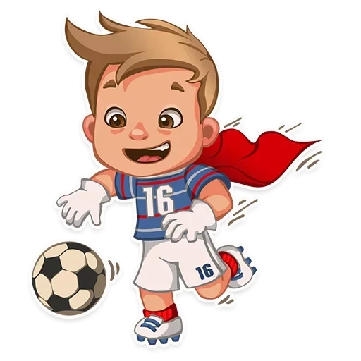 saluto di calcio, cartoon football, illustrazioni di calcio, cartone animato del calciatore, ragazzo di calcio vettoriale ng