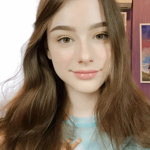 chica, hermosa cara, la chica es hermosa, maquillaje natural, chica hermosa selfie