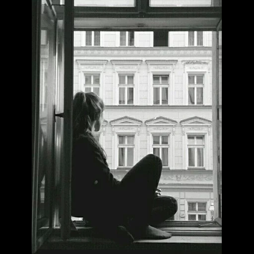 wattpad, black and white, francois aldi, the girl was sad, lonely girl