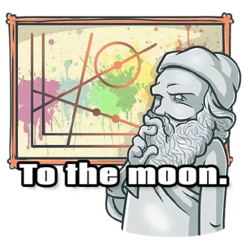telegram stickers, telegram sticker, coin, style philosopher, sticker mendeleev