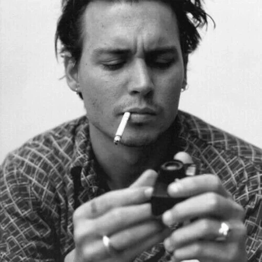 wattpad, johnny depp, marlon brando, john depp young, cigarro jovem de johnny depp