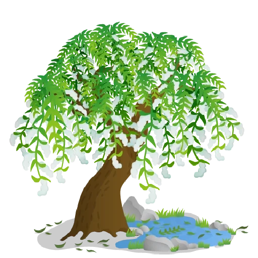 дерево, дерево зеленое, наклейка life animals, бисерное дерево плакучая ива