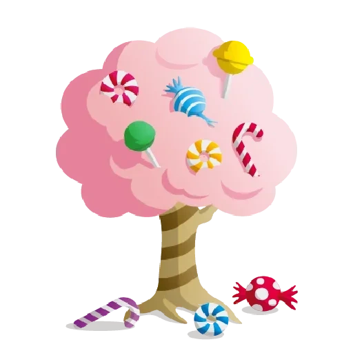 дерево, sweet candy, дерево клипарт, мультик деревяшки деревья, тоненькое дерево клипарт детский