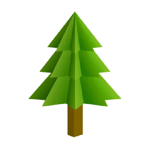 сосна иконка, сосна low poly, елка 3д модель, christmas tree, векторное дерево