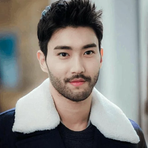 siwon, choi shivon, bulu korea, aktor korea, choi shivon beard