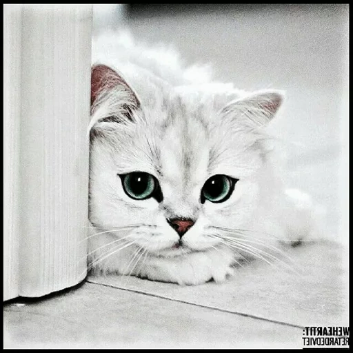 katzen, redi cat, traurige katze, die tiere sind süß, eine traurige weiße katze