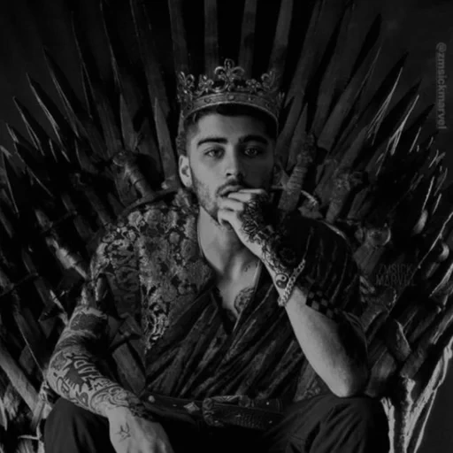 zayn, парень, зейн малик, железный трон, zayn malik king