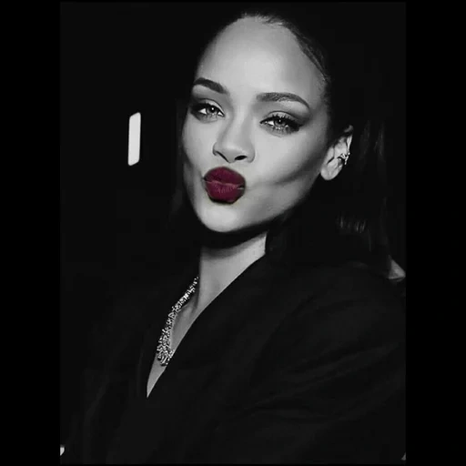 rihanna, beyonce, rihanna style, rihanna style, rihanna's black lips